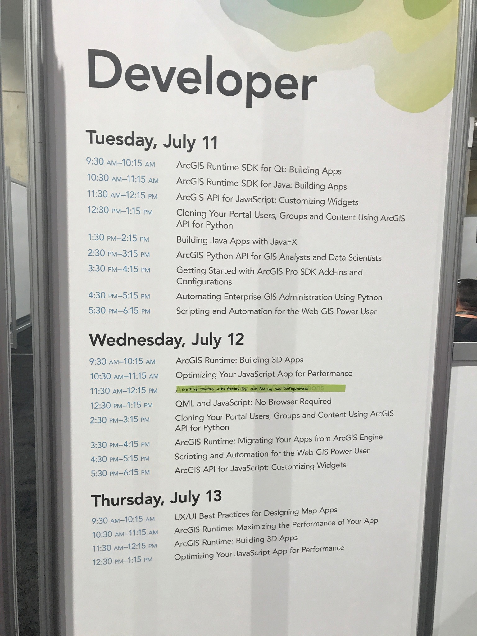 Developer Demo Theatre